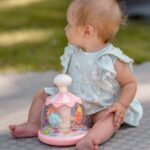 WOOPIE BABY Kolorowe Zwierzątka Różowy Bączek z Kulkami Karuzela - 002