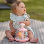 WOOPIE BABY Kolorowe Zwierzątka Różowy Bączek z Kulkami Karuzela - 004