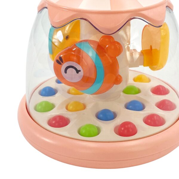 WOOPIE BABY Kolorowe Zwierzątka Różowy Bączek z Kulkami Karuzela - 007