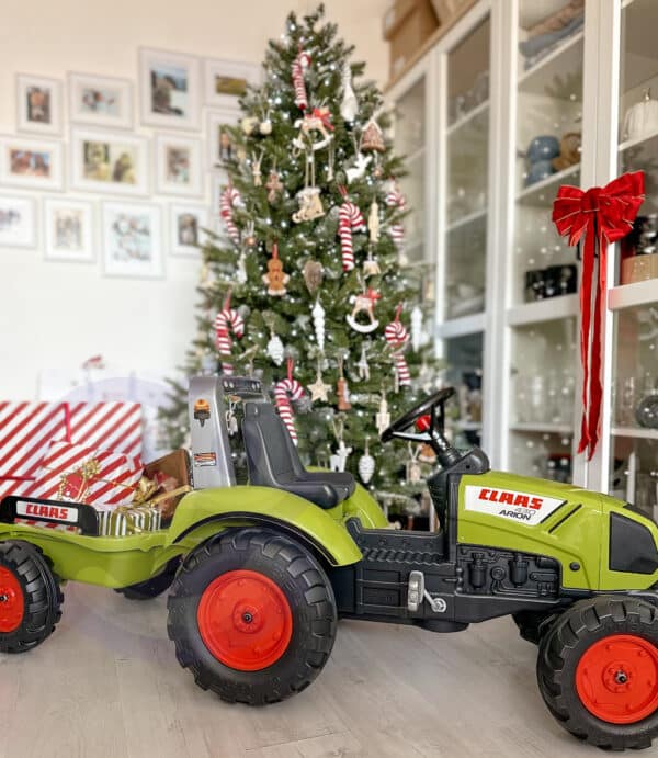 FALK Traktor na Pedały Claas Duży z Przyczepką od 3 lat - 009