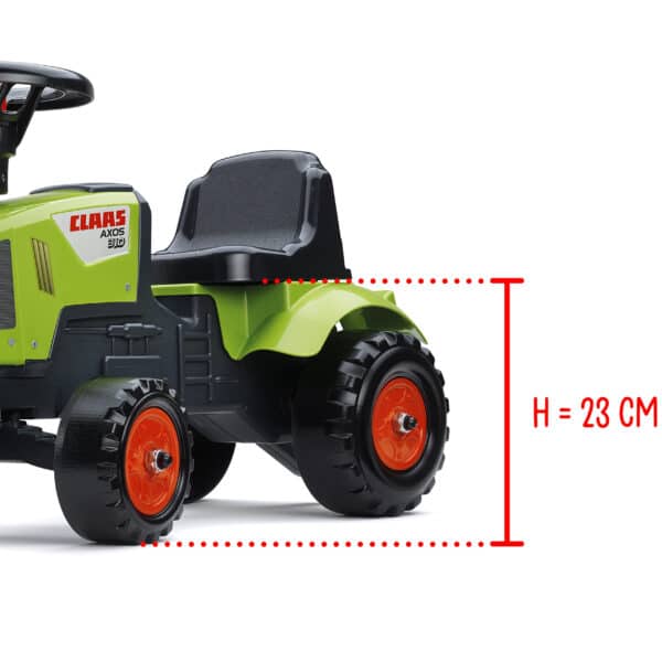 FALK Traktorek Baby Claas Axos 310 Zielony z Przyczepką od 1 roku - 013