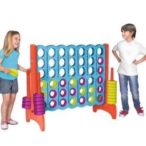 FEBER Gra Logiczna Strategiczna do Ogrodu Domu 4 Kółka w Linii Rzędzie Mega 4 in Line