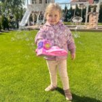 WOOPIE Kosiarka Ręczna Maszyna do Robienia Baniek Mydlanych Różowa - 006