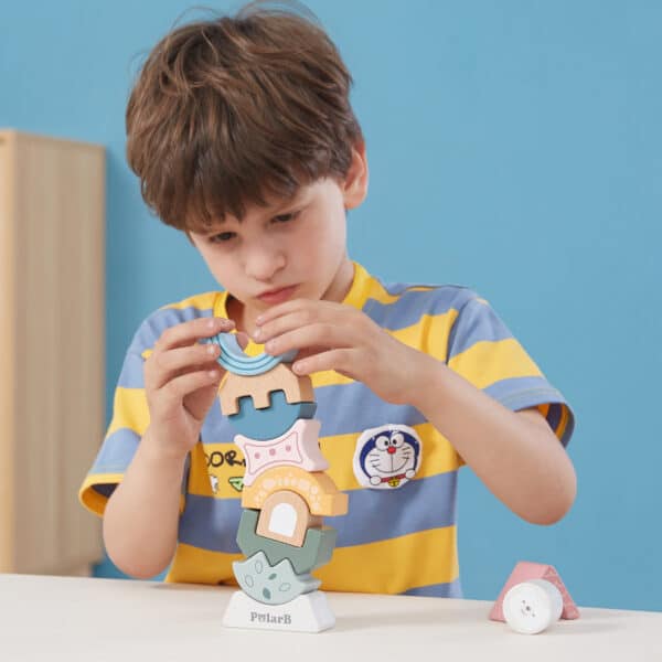 Drewniana wieża balansująca PolarB Montessori - Viga Toys - 002