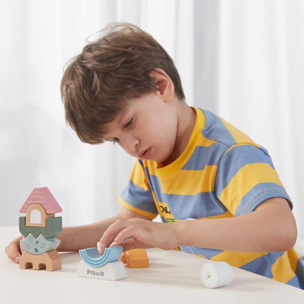 Drewniana wieża balansująca PolarB Montessori - Viga Toys - 003