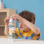 Drewniana wieża balansująca PolarB Montessori - Viga Toys - 005