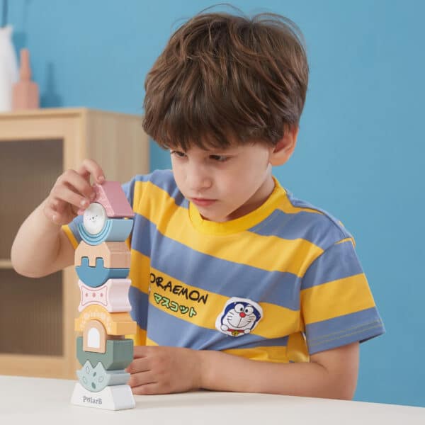 Drewniana wieża balansująca PolarB Montessori - Viga Toys - 007