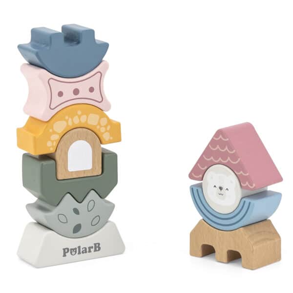 Drewniana wieża balansująca PolarB Montessori - Viga Toys - 010