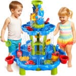 WOOPIE Stolik Wodny 2w1 Piaskownica Fontanna XXL Aquapark z Delfinem - 001