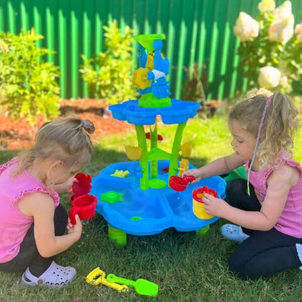 WOOPIE Stolik Wodny 2w1 Piaskownica Fontanna XXL Aquapark z Delfinem - 006