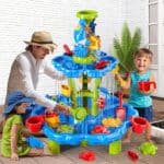 WOOPIE Stolik Wodny 2w1 Piaskownica Fontanna XXL Aquapark z Delfinem - 009
