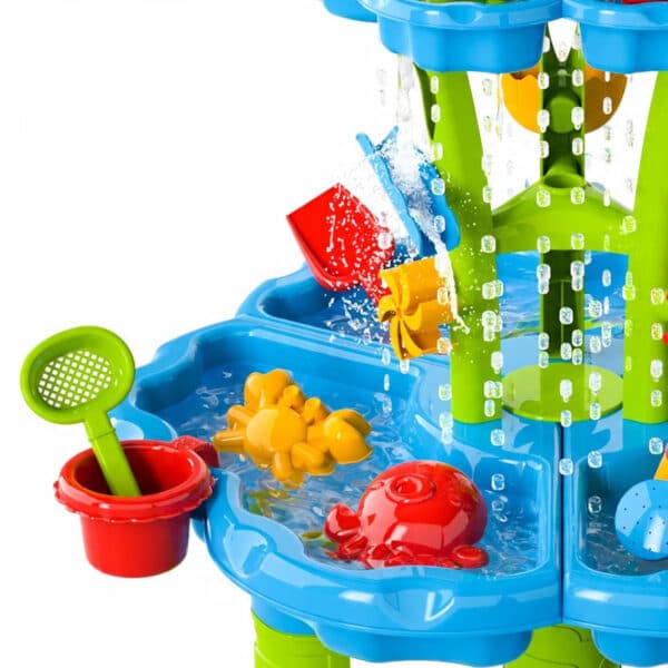 WOOPIE Stolik Wodny 2w1 Piaskownica Fontanna XXL Aquapark z Delfinem - 013