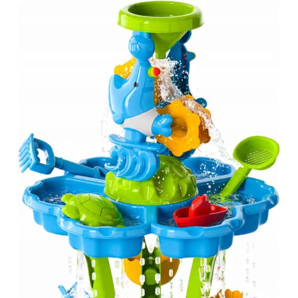 WOOPIE Stolik Wodny 2w1 Piaskownica Fontanna XXL Aquapark z Delfinem - 015