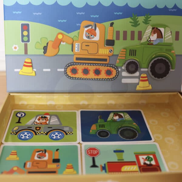 TOOKY TOY Układanka Edukacyjna Montessori Magnetyczne Pudełko dla Dzieci 80 el. - 004