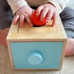 WOOPIE GREEN Drewniana Szuflada Edukacyjna 4w1 Sorter Montessori Gra w Marchewki FSC - 004