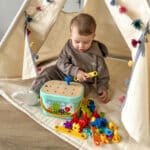 VIGA Drewniana Układanka Edukacyjna Montessori Pociąg - 002