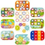 WOOPIE GREEN Konstrukcyjny BOX Motoryczny Montessori 12w1 FSC - 013