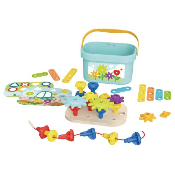 WOOPIE GREEN Konstrukcyjny BOX Motoryczny Montessori 12w1 FSC - 014