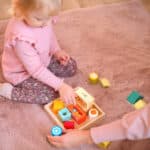 CLASSIC WORLD Drewniane Klocki Sensoryczne 7 Funkcji Układanka Multifunkcyjna Kształty Dźwięk MONTESSORI 14 el. - 007