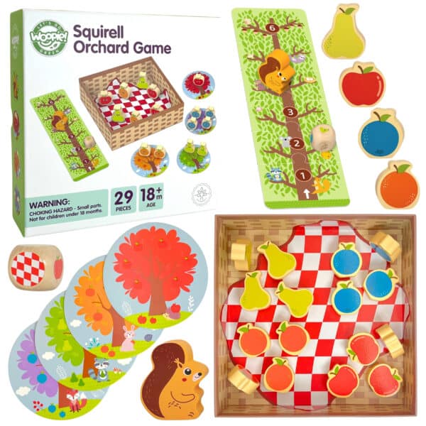 WOOPIE GREEN Wiewiórka w Sadzie Gra Planszowa Rodzinna FSC - 001