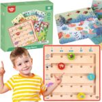 TOOKY TOY Drewniana Gra Nauka Liczenia Zwierzątka - 001