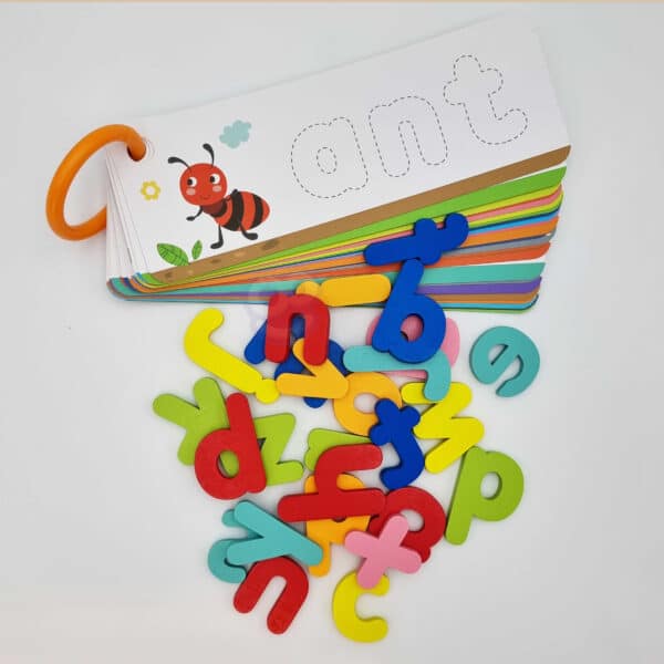 TOOKY TOY Puzzle Alfabet Montessori Nauka Literek Słów Zwierzątka 57 el. - 007