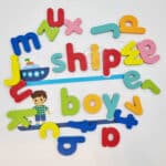 TOOKY TOY Puzzle Alfabet Montessori Nauka Literek Słów Zwierzątka 57 el. - 008
