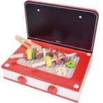 CLASSIC WORLD Drewniana Kuchnia 2w1 Grill + Kuchenka dla Dzieci 22el. - 003
