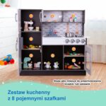 TOOKY TOY Kuchnia Drewniana Nowoczesna Akcesoria - 003