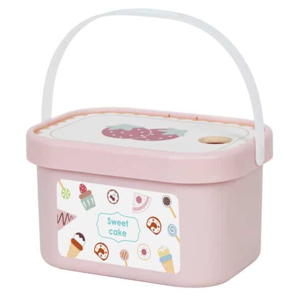 TOOKY TOY Sweet Cake Drewniany Zestaw Słodkości w Pudełku Cukiernia Lodziarnia - 007