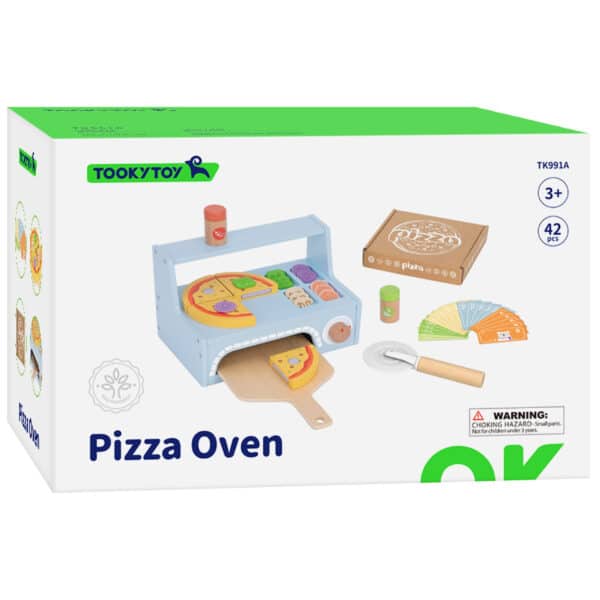 TOOKY TOY Pizzeria Drewniany Piec do Pizzy Akcesoria - 014