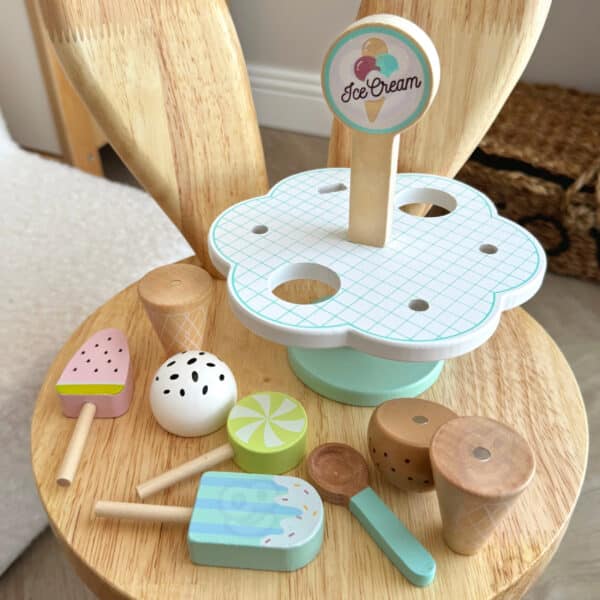 TOOKY TOY Drewniane Lody Magnetyczne na Stojaku - 010