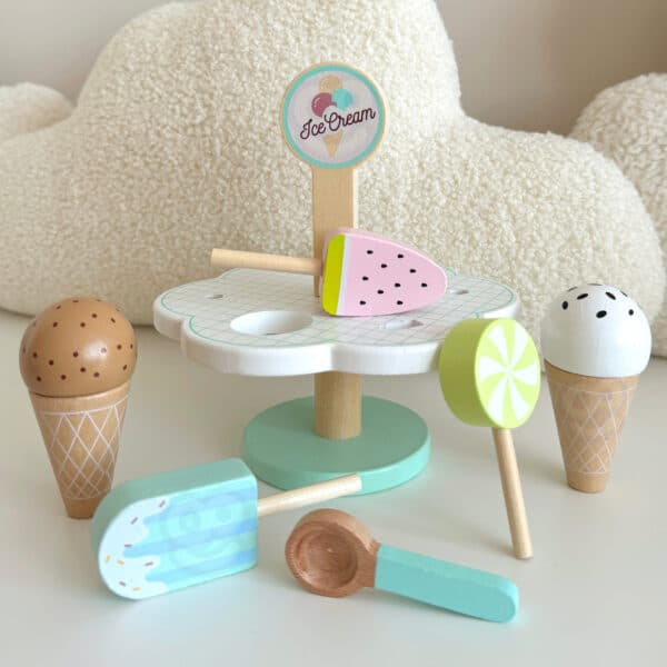 TOOKY TOY Drewniane Lody Magnetyczne na Stojaku - 011