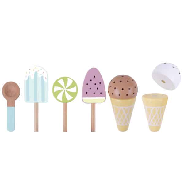 TOOKY TOY Drewniane Lody Magnetyczne na Stojaku - 012