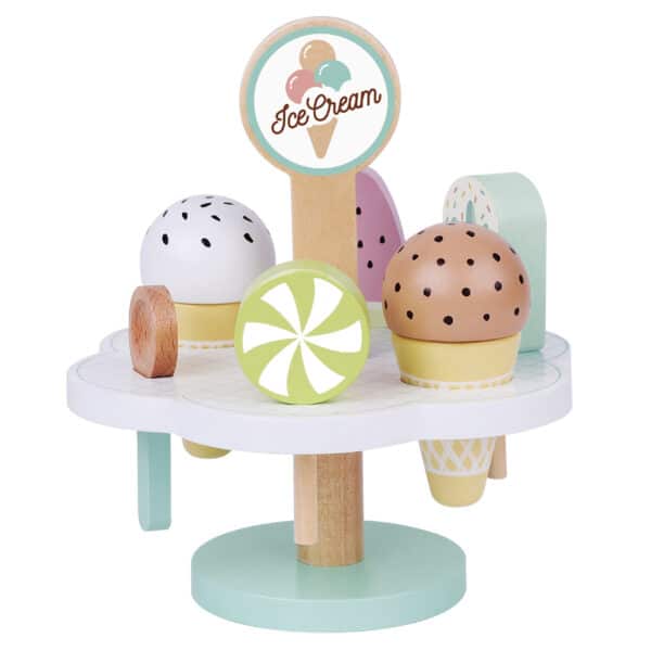 TOOKY TOY Drewniane Lody Magnetyczne na Stojaku - 013