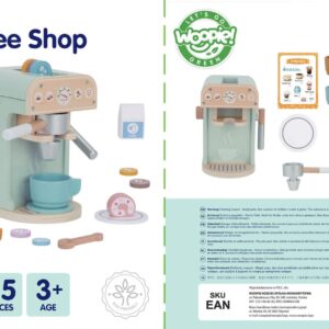 WOOPIE GREEN Drewniany Ekspres do Kawy Cukiernia Barista 25 el. - 015
