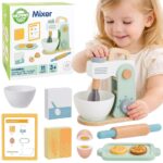 WOOPIE GREEN Drewniany Mikser Kuchenny Blender z Akcesoriami 11 el. - 001