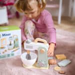 WOOPIE GREEN Drewniany Mikser Kuchenny Blender z Akcesoriami 11 el. - 004