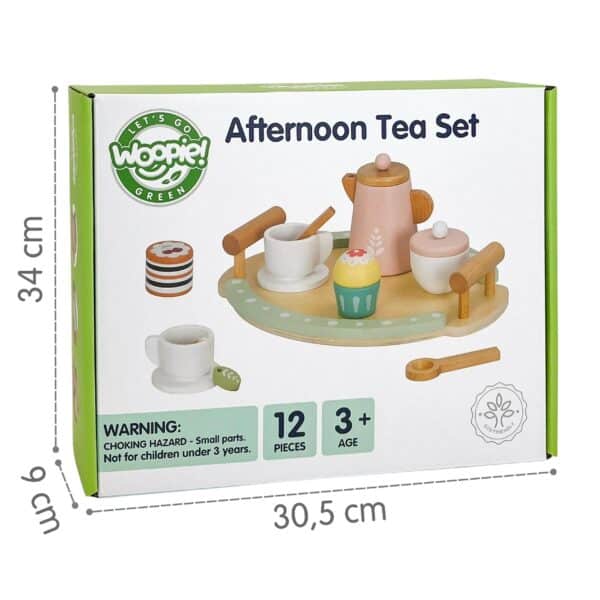 WOOPIE GREEN Drewniany Zestaw do Herbaty i Kawy 12 el. FSC - 011