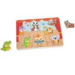 VIGA Puzzle Dźwiękowe Dopasuj Muzykujące Zwierzęta - 006