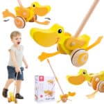 CLASSIC WORLD Pchacz Kaczuszka Drewniany Dla Dzieci - 001