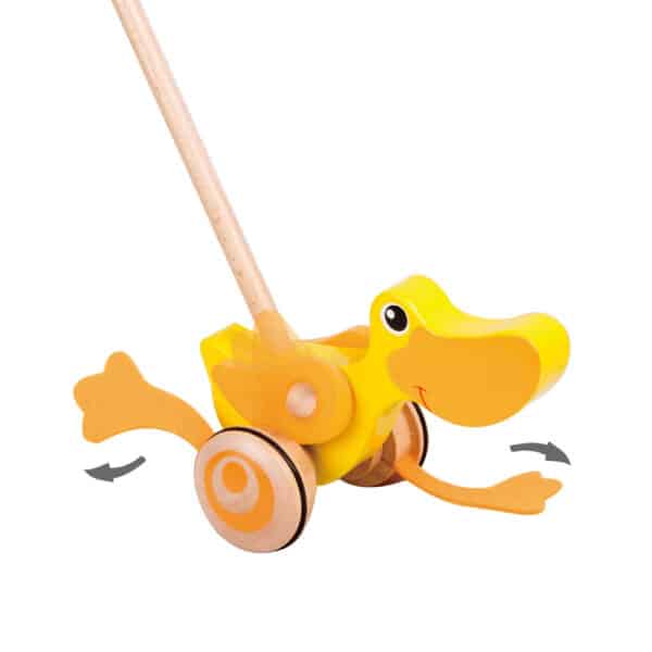 CLASSIC WORLD Pchacz Kaczuszka Drewniany Dla Dzieci - 006
