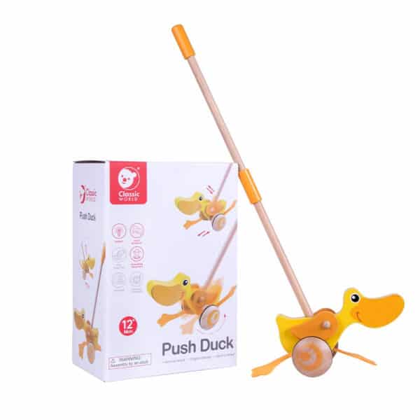 CLASSIC WORLD Pchacz Kaczuszka Drewniany Dla Dzieci - 010