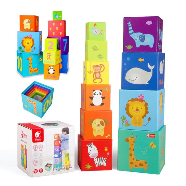 CLASSIC WORLD Magic Box Klocki Układanka Wieża Pudełko Zabawka Edukacyjna - 001