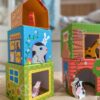WOOPIE GREEN Układanka Kostki Farma w Pudełkach + Figurki 10 el. - 008