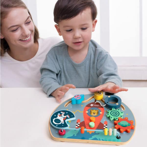 CLASSIC WORLD Tablica Manipulacyjna Wielofunkcyjna 6w1 Rakieta - 002