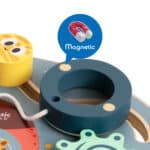 CLASSIC WORLD Tablica Manipulacyjna Wielofunkcyjna 6w1 Rakieta - 005