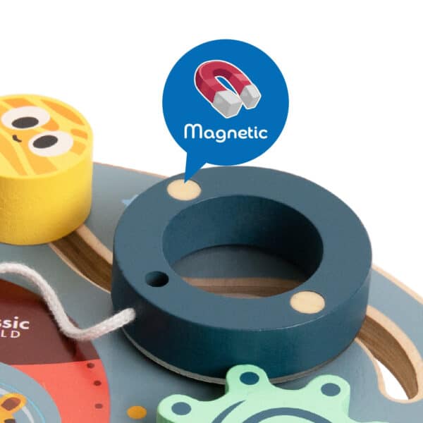 CLASSIC WORLD Tablica Manipulacyjna Wielofunkcyjna 6w1 Rakieta - 005