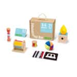 TOOKY TOY Box Pudełko XXL Montessori Edukacyjne 6w1 Sensoryczne 0-6 Mies - 004
