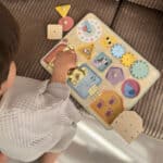 TOOKY TOY Tablica Manipulacyjna Zamki Zębatki Sorter Zegar - 003
